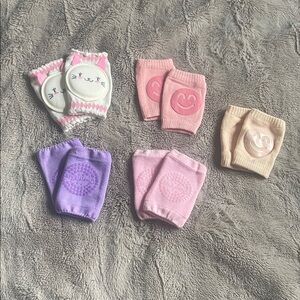 NEW- 5 Colorful Kids Knee Pads Set for baby